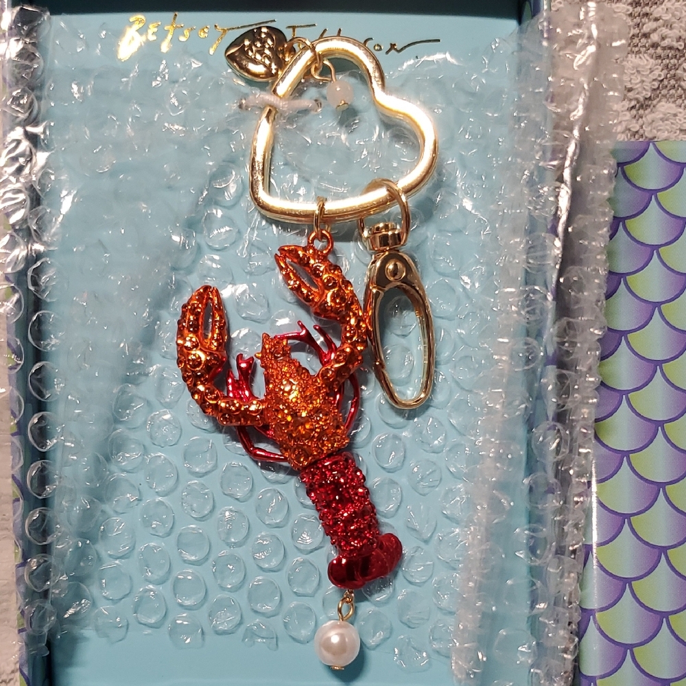 Betsey Johnson Lobster Bag Charm